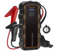 Booster Batterie Voiture, 7000A Portable Démarreur Jump Starter, 12V Démarreur Voiture avec Lampe LED et Chargeur USB, pour SUV, Camions et Motos(6.0L Gaz ou Jusqu'à 3.0L Diesel)