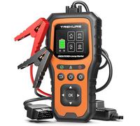 Booster Batterie Voiture avec OBD2 Diagnostic, 6000A Démarreur Voiture(Tous Diesel ou 10.0L Gaz), OBD Diagnostique Français avec Tests de Batterie, Booster avec Diagnostic OBDII, Écran, Pince, LED