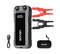 VEVOR Booster Batterie Voiture 4000 A Démarreur de Batterie au Lithium Portable pour Démarrage Voiture Moteurs Essence 10 L et Diesel 8 L, avec Lampe Torche 3 Modes d'Éclairage, Câble de Démarrage