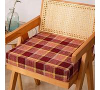 Booster Cushion 40X40X3CM with Zipper, Non-Slip, Cotton and Linen Fabric, it is Comfortable and Soft, Effectively Relieving Stress,for Living Room Office Room Car,