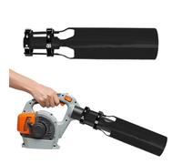 Booster d'air pour souffleur de feuilles, embout de buse turbo en métal pour augmenter la vitesse et la puissance pour le nettoyage de la cour, de la pelouse et des allées, 30 x 10 cm (noir)