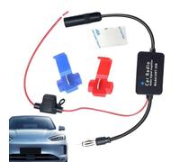 Booster d'antenne radio Fm, Booster d'antenne de voiture, Amplificateur de signal d'antenne radio stéréo de voiture 12V, Amplificateur FM, Radio Audio stéréo, récepteur d'unité principale multimédia p