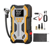 Booster de Batterie de Voiture, Banque d'alimentation Mobile de Grande capacité, Pompe à air Portable, Prend en Charge Le démarrage à Froid extrême de -20 ℃, avec lumière de Secours SOS (8000 mAh)