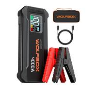 Booster de batterie voiture WOLFBOX JS24 4000A 12V, 24000mAh, Démarreur Portable avec LED pour Essence & Diesel