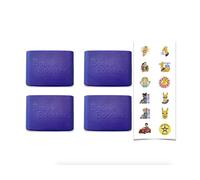 Booster de boucle de ceinture de sécurité sans BPA - Maintient votre récipient stable et droit - avec autocollant de sécurité pour enfants (lot de 4, grand - boucle à tirer)