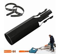 Booster De Flux D Air pour Souffleur,Accessoire De Buse Ajustable Universel Toutes Saisons | Booster Vitesse Souffleur Feuilles Nettoyage Jardin - pour Jardin Cour Allée (Noir)