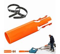 Booster De Flux D Air pour Souffleur - Accessoire De Buse Ajustable Universel Toutes Saisons | Extension De Buse De Souffleur Amplificateur De Flux D Air,pour Jardin Cour Allée (Orange)