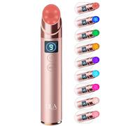 Booster de lueur 9 en 1 avec affichage numérique, appareil portable de soins de la peau du visage, outil de beauté rose pour le traitement de la peau en verre, masseur de beauté rechargeable en verre