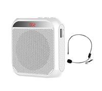 Booster de voix personnel : haut-parleur de microphone rechargeable léger avec écouteurs filaires, système PA portable de volume réglable, réunions, salles de ormation physique pour parler et