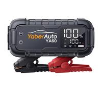 Booster Démarreur de Batterie Auto YaberAuto 8000A, Charge Rapide 65W (Tous moteurs essence/diesel jusqu'à 12,0 L), Pack de Démarrage Portable avec Câbles de Démarrage, Sortie DC 150W, Éclairage 600LM