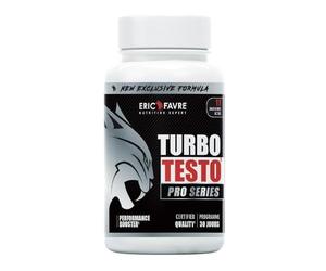 BOOSTER MUSCULATION Turbo Testo Pro Series - Puissance Maximale - Booste les Performances - Puissance, Endurance, Entretien Musculaire, Prise de Masse - Programme 30J - 120 Comprimés - Eric Favre