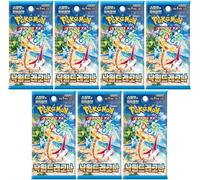 Booster Pokemon sv7a - Écarlate & Violet Paradise Dragona (Édition Coréenne Officielle, 5 Cartes par Booster, Scellé & Protégé, Équivalent Étincelles Déferlantes) (07X Boosters)