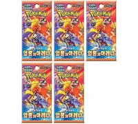 Booster Pokemon sv9a - Écarlate & Violet : Heat Wave Arena (Édition Coréenne Officielle, 5 Cartes par Booster, Scellé & Protégé, Équivalent Rivalités Destinées) (05X Boosters)