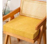 Booster Seat 45X45X3CM with Zipper, Non-Slip, Cotton and Linen Fabric, it is Comfortable and Soft, Effectively Relieving Stress,for Living Room Office Room Car,