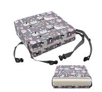 Booster Seat Cushion, Adjustable Heightening Washable Pad, Thick Dining Chair for Kids, Seating Pad for Toddler for Baby Table, Adult Chair, for All Ages Use