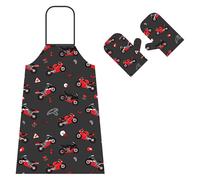 Booster Street Oven Mitt Apron Noir