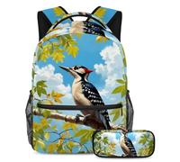 Boostez votre jeu de rentrée scolaire, sac à dos avec trousse à crayons, indispensable pour les étudiants, pic mignon, multicolore, B：29.4x20x40cm P：19x7.5x3.8cm, Sac à dos daypack