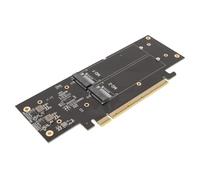 Boostez Votre Système avec l'adaptateur NVMe vers PCIe X16 Capable de Prendre en Charge 4 Disques 2280 Une Carte d'extension Ultra-Large Qui s'adapte à 4 Disques et à la Carte