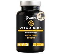 Boosties Vitamine D3 2000 UI - Vitamine D - Cholécalciférol - Immunité, Os & Muscles - Haute Absorption - Gélules végétales
