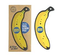 Boot Bananas Lime à ongles et peau 2 en 1 - 6 limes à ongles en émeri double grain pour peaux dures, callosités, comme lime à talons, lime à verrues, lime à pied et lime à pied - Lime à pieds en bois