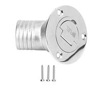 Boot Kuuleyn Boat Gas Catch à gaz pour bateau, remplissage de pont de bateau 45 ° 316 acier inoxydable 38 mm Couvercle de remplissage avec capuchon sans clé pour le yacht marin (FUEL)