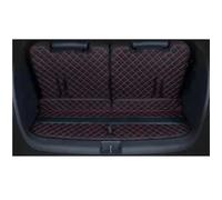 Boot Mat Weather Car Mat for Car Protection Con Tapis De Protection Coffre en Cuir Accessoire Modification Intérieure pour GAC Trumpchi GS8 2023(Ablack Red 3PCS,Gasoline)