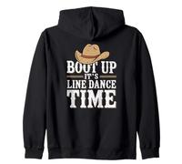 Boot Up It’s Line Dance Time Danse Country Design Sweat à Capuche