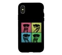 Booth Photo Amusant Ball Python Pop Art pour Les Amoureux des Serpents Coque pour iPhone X/XS