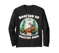 Booting Up The Yuletide Yarn Christmas IT Technician Manche Longue