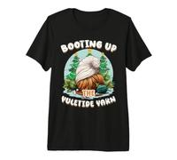 Booting Up The Yuletide Yarn Christmas IT Technician T-Shirt Haut de Gamme