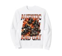 Bootleg autiste Gay Grim Reaper Biker Dark Fantasy Bootleg Sweatshirt