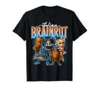Bootleg Brainrot Italian Funny Squad Kids AI Monster T-Shirt