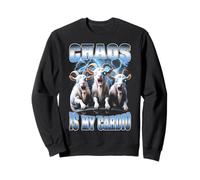 Bootleg Chaos est Mon Rap Vintage Cardio Funny Zombie Goats Sweatshirt