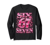 Bootleg J'avais 6 Ans Maintenant J'Ai 7 Six Sept Filles de 7e Anniversaire Manche Longue