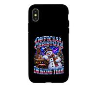 Bootleg Official Christmas Drinking Team Bonhomme de Neige de Noël Coque pour iPhone X/XS