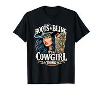 Boots And Bling It's A Cowgirl Thing T-Shirt