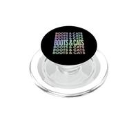 Boots and Cats Beatbox Musique Chat Humour PopSockets PopGrip pour MagSafe