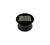 Boots and Cats Funny Beatbox Chat Musique Rétro PopSockets PopGrip Adhésif