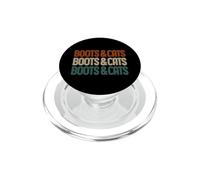 Boots and Cats Funny Beatbox Chat Musique Rétro PopSockets PopGrip pour MagSafe