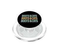 Boots and Cats Funny Beatbox Chat Musique Rétro PopSockets PopGrip pour MagSafe