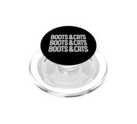 Boots and Cats Funny Beatbox Chat Musique Rétro PopSockets PopGrip pour MagSafe