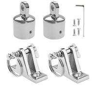 Boots - Auvent - Matériel - Charnière Bimini Top Deck | 2 paires de matériel de bateau avec aiguille de vente rapide - Robinet de yacht - Outils d'installation haute performance pour yacht et bateau