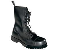 Boots & Braces Bottes rangers avec lacets 10 trous, Noir - Noir - Noir, 37 EU / 3 UK EU