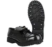 Boots & Braces Chaussures Rangers à 3 trous, noires, pointure, Noir , 44 EU
