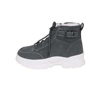 Boots de Ski Femme Bottines Fourrées Femme Hiver Women's Snow Boots Fashion Casual Sneakers Breathable Flat High Top Casual Shoes Winter Padded Warm Botine Femme Noire Lacet Bottine Fourrée (Grey, 41)