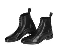Covalliero Botte d'équitation Vienna, chaussure d'équitation, vêtement d'équitation, cuir, noir, taille 41, femme, avec porte-éperons, insert élastique
