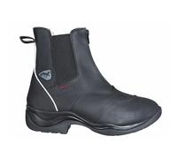 Boots d'équitation hiver en cuir d'agneau femme Karlslund Noir 38