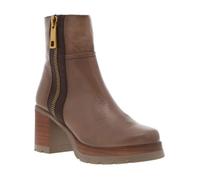 Boots DORKING - Marron - Cuir - Talon décroché haut - Fermeture beige - Zip de fermeture à l'intérieur 38