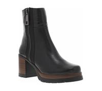 Boots DORKING - Noir - Cuir - Talon décroché haut - 15 cm - Talon 8 cm - Fermeture noire - Effet bois 40