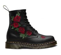 Boots - Dr Martens - 1460 Vonda - Noir - Femme - Lacets - Motif à roses 37